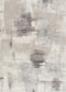 Sena 003 Cream Abstract Brushstroke Rug, full view