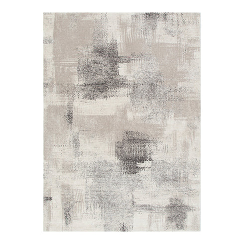 Sena 003 Cream Abstract Brushstroke Rug