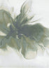 Sena 004 Green Watercolour Floral Rug, full view