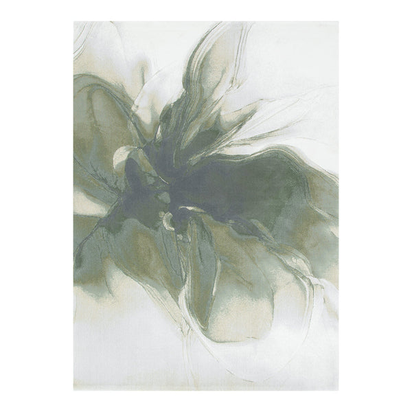 Sena 004 Green Watercolour Floral Rug