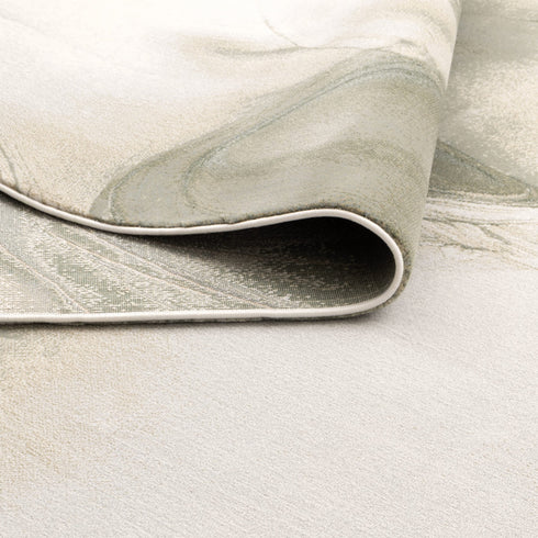 Sena 004 Green Watercolour Floral Rug