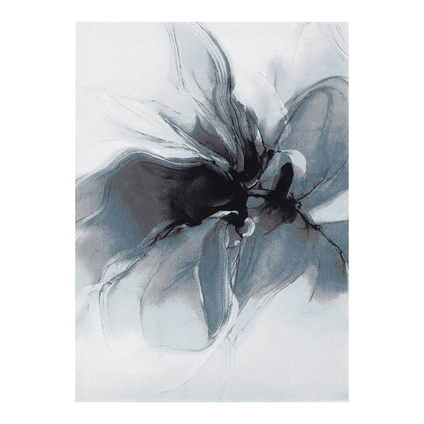 Sena 005 Blue Watercolour Floral Rug