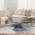 Sena 005 Blue Watercolour Floral Rug