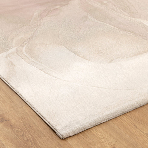 Sena 006 Pink Watercolour Floral Rug