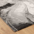 Sena 007 Grey Fluid Art Abstract Rug