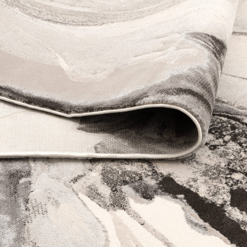 Sena 008 Beige Fluid Art Abstract Rug