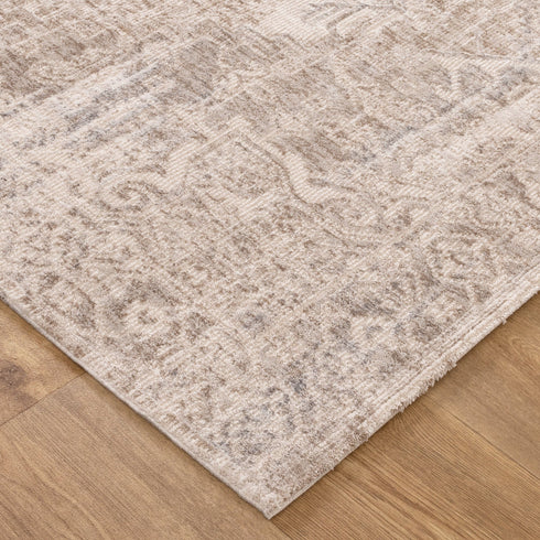 Solenne Beige & Blue Distressed Vintage Rug - S100 - Adore Rugs & Flooring