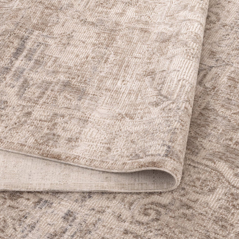 Solenne Beige & Blue Distressed Vintage Rug - S100 - Adore Rugs & Flooring