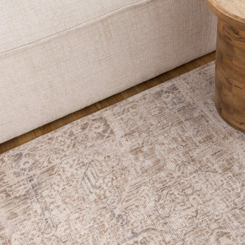 Solenne Beige & Blue Distressed Vintage Rug - S100 - Adore Rugs & Flooring