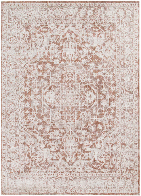 Solenne Beige & Rust Distressed Vintage Rug - S200 - Adore Rugs & Flooring