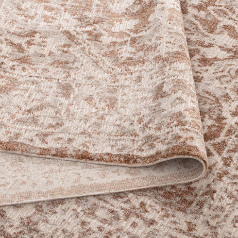 Solenne Beige & Rust Distressed Vintage Rug - S200 - Adore Rugs & Flooring