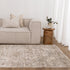 Solenne Cream & Olive Distressed Medallion Vintage Rug - S600 - Adore Rugs & Flooring