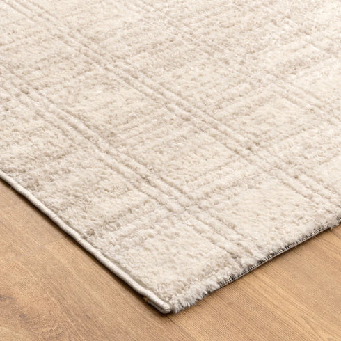 IN STORE ONLY - Slate 10 - Beige Geometric Rug