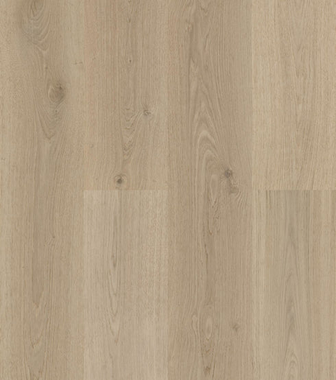 Swish Oak Natura Handcrafted Natural Canvas engineered oak flooring swatch showing a light warm greige oatmeal oak with pale limed grain