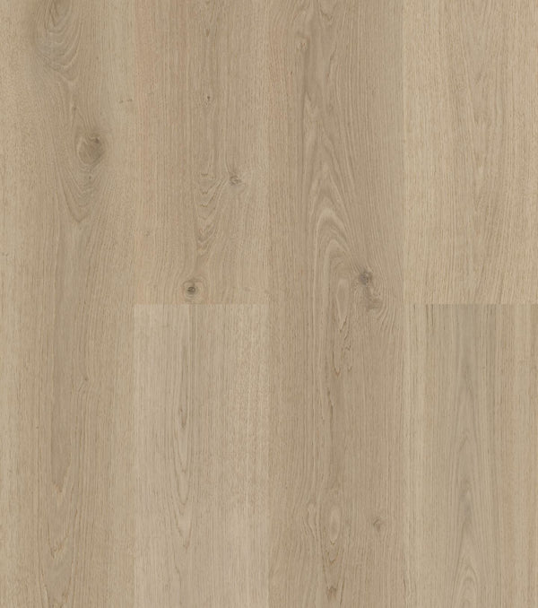 Swish Oak Natura Handcrafted Natural Canvas engineered oak flooring swatch showing a light warm greige oatmeal oak with pale limed grain