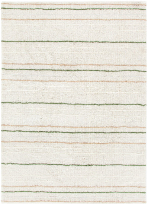Highlands Olive Stripe Washable Wool Rug - Adore Rugs & Flooring