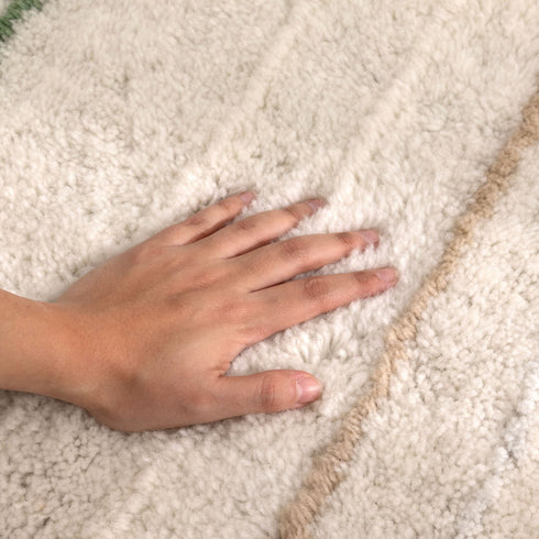 Highlands Olive Stripe Washable Wool Rug - Adore Rugs & Flooring