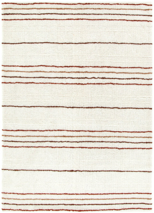 Highlands Terracotta Stripe Washable Wool Rug - Adore Rugs & Flooring
