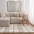 Highlands Terracotta Stripe Washable Wool Rug - Adore Rugs & Flooring