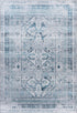 Soho 402 Silver Aqua Blue Transitional Rug, full view