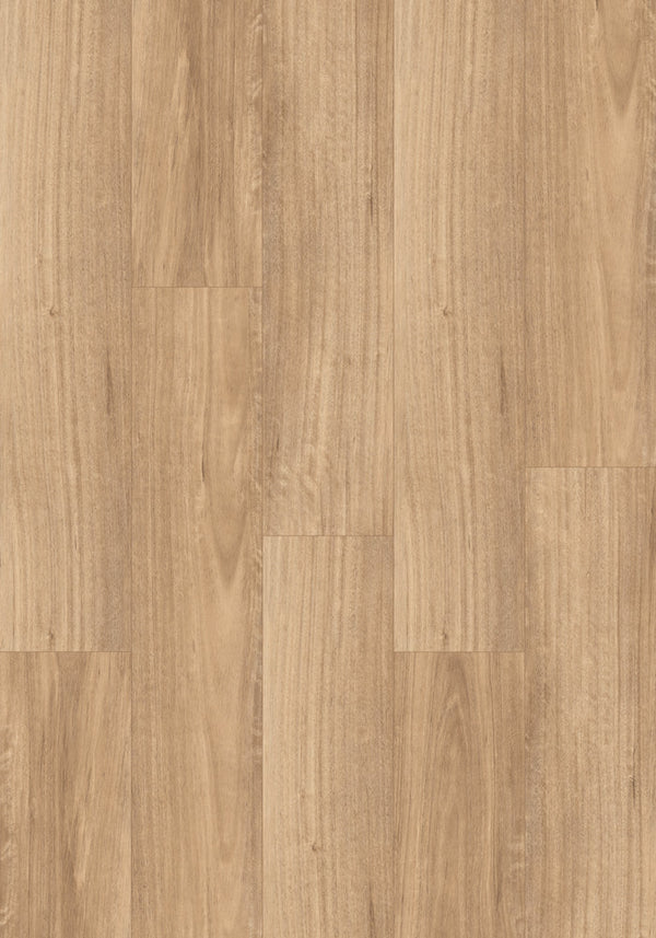 Swish Aqua Spotted Gum Light swatch - pale caramel spotted gum decor in 12.3mm laminate flooring