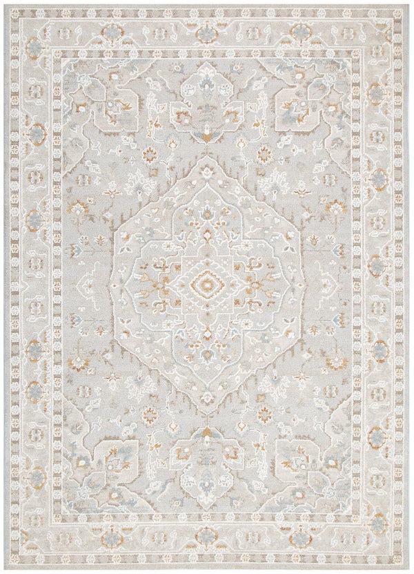 Trend Medallion Beige Multi Transitional Rug - T200