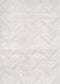 Atlanta Chevron Beige Shag Rug, full view