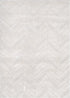 Atlanta Chevron Beige Shag Rug, full view