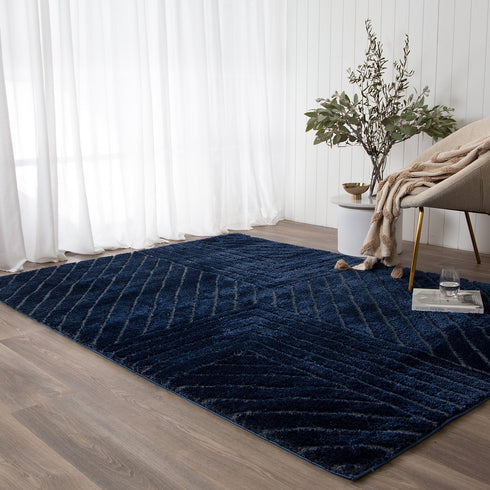 Blue Thick Rug - Adore Rugs & Flooring