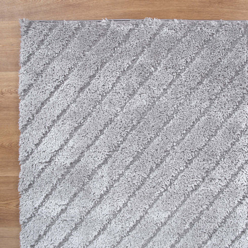 Light Grey Shaggy Rug - Adore Rugs & Flooring