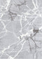 Atlanta Abstract Silver Shag Rug, full view