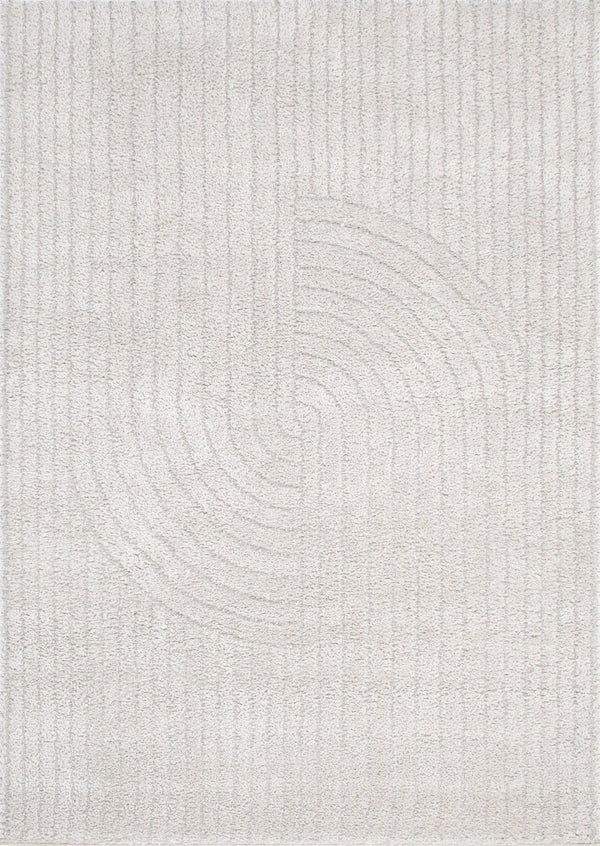 Atlanta Dior Beige Shag Rug, full view