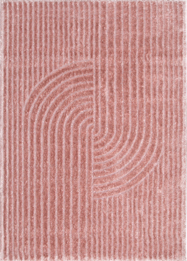 Atlanta Dior Blush Shag Rug, full view