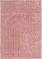 Atlanta Dior Blush Shag Rug, full view
