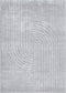 Atlanta Dior Silver Shag Rug, full view