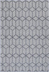 Vanuatu Greenslade Charcoal Geometric Flatweave Outdoor Rug - Adore Rugs & Flooring