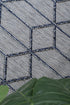 Vanuatu Greenslade Charcoal Geometric Flatweave Outdoor Rug - Adore Rugs & Flooring