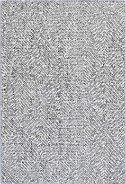 Vanuatu Kini Grey Geometric Flatweave Outdoor Rug - Adore Rugs & Flooring