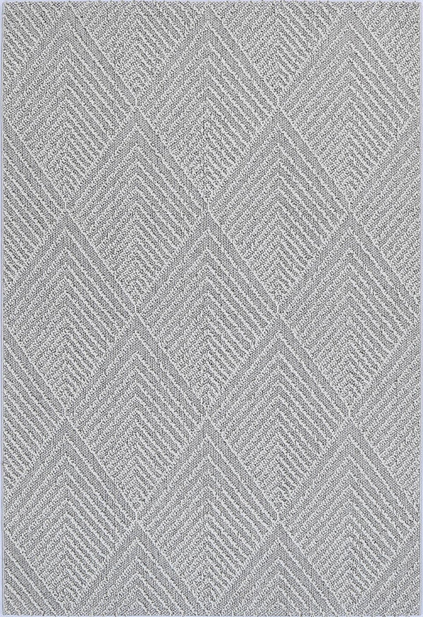 Vanuatu Kini Grey Geometric Flatweave Outdoor Rug - Adore Rugs & Flooring