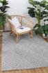 Vanuatu Kini Grey Geometric Flatweave Outdoor Rug - Adore Rugs & Flooring