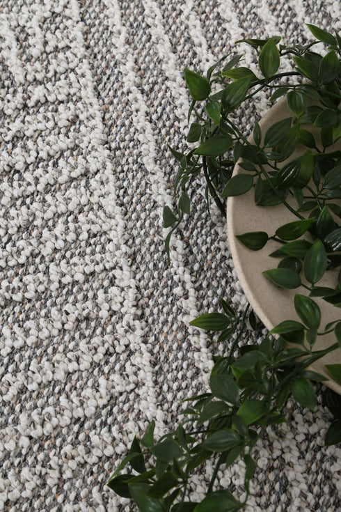 Vanuatu Kini Grey Geometric Flatweave Outdoor Rug - Adore Rugs & Flooring