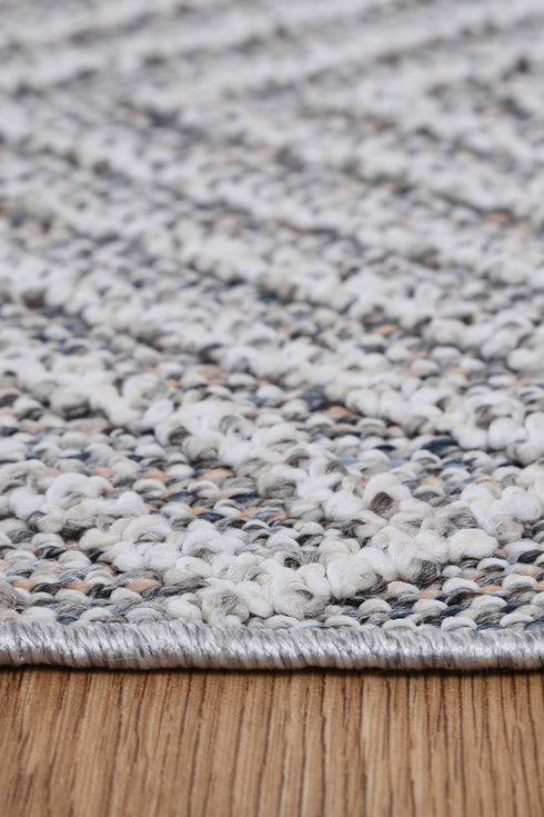 Vanuatu Menapi Ash Geometric Flatweave Outdoor Rug - Adore Rugs & Flooring