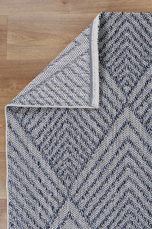 Vanuatu Naka Charcoal Geometric Flatweave Outdoor Rug - Adore Rugs & Flooring
