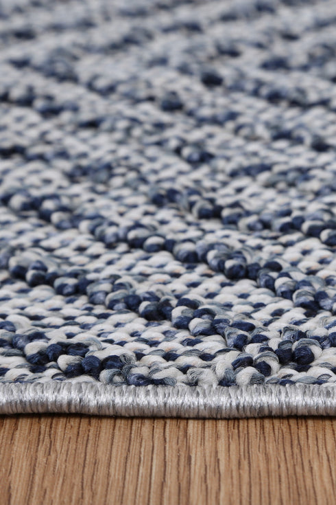Vanuatu Naka Charcoal Geometric Flatweave Outdoor Rug - Adore Rugs & Flooring