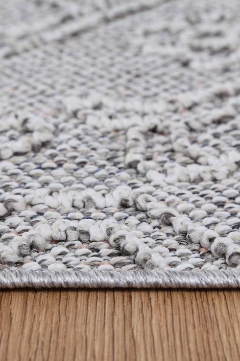 Vanuatu Nori Grey Tribal Flatweave Outdoor Rug - Adore Rugs & Flooring