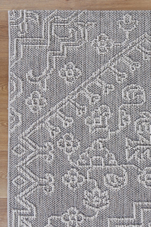 Vanuatu Bule Ash Tribal Flatweave Outdoor Rug - Adore Rugs & Flooring