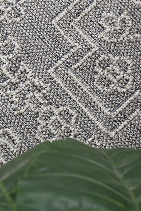 Vanuatu Bule Ash Tribal Flatweave Outdoor Rug - Adore Rugs & Flooring