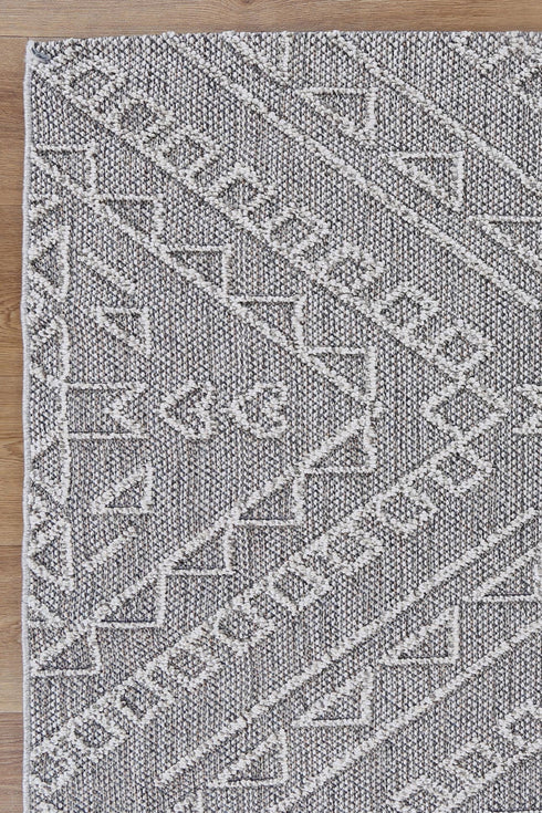 Vanuatu Kaua Ash Tribal Flatweave Outdoor Rug - Adore Rugs & Flooring