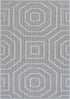 Vanuatu Suri Ash Geometric Flatweave Outdoor Rug - Adore Rugs & Flooring