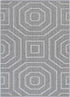 Vanuatu Devesi Grey Geometric Flatweave Outdoor Rug - Adore Rugs & Flooring